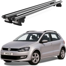 Today Auto Venüs Volkswagen Polo (2009-2017) Uyumlu Gri Ara Atkı Port Bagaj Tavan Barı