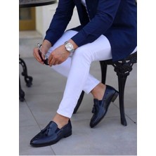 Serhat Özköroğlu LFR-1270 Derı Merdane Ayakkabı Lacivert