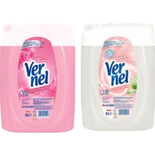 Vernel Çamaşır Yumuşatıcı 5 Lt Gülün Büyüsü ve Hassas 2 Li