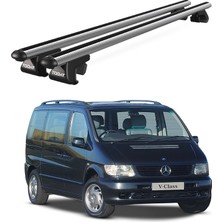 Today Auto Venüs Mercedes-Benz V Series (1996-2003) Uyumlu Gri Ara Atkı Port Bagaj Tavan Barı