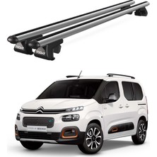 Today Auto Venüs Citroen Berlingo (2019 ve Sonrası) Uyumlu Gri Ara Atkı Port Bagaj Tavan Barı