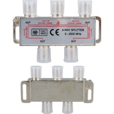 Ayt Herz 1/4 Uydu Anten Bölücü Splitter (5-2500 Mhz) Powerpass