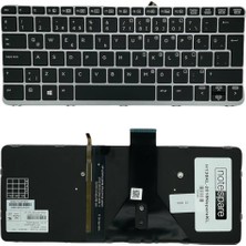 Notespare Hp Uyumlu Elitebook Folio 1020 G1 (H9V73EA), 1020 G1 (K0H23ES) Işıklı Klavye Siyah Tr