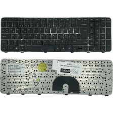 Notespare Hp ile Uyumlu Pavilion DV6-6105ET (LZ484EA), DV6-6105ET (LZ484EA) Notebook Klavye Siyah Tr