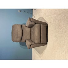 Pollud Koltuk Manuel Mekanizmalı Sallanan Dönen TV Koltuğu - Baba Koltuğu - Kahverengi - mseat56