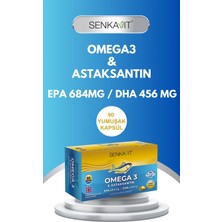 Senkavit Omega 3 ve Astaksantin Içeren Yumuşak Kapsül 90 Lı