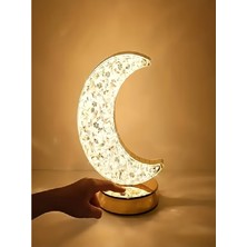  kristal ay lamba masa lambası gece lambası