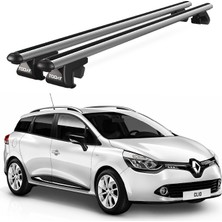 Today Auto Venüs Renault Clio Sport Tourer (2013-2022) Uyumlu Gri Ara Atkı Port Bagaj Tavan Barı