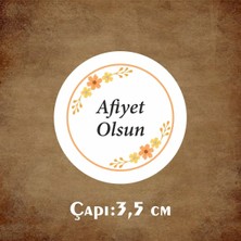 Butik Afiyet OLSUN011 Yapışkanlı Etiket -Stickers - 70 ADET