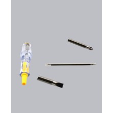 Neon Lambalı Elektrik Kontrol Kalemi Nikel Kaplama 110-220V Nemere