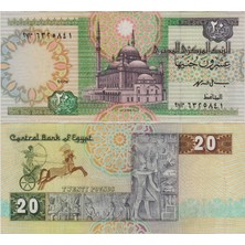 Banknoting Mısır 20 Pound 1997 Çilaltı(-)
