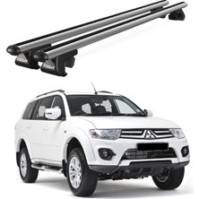 Today Auto Venüs Mitsubishi Pajero Sport (2009-2016) Uyumlu Gri Ara Atkı Port Bagaj Tavan Barı