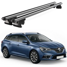 Today Auto Venüs Renault Megane Station Wagon (2016-2023) Uyumlu Gri Ara Atkı Port Bagaj Tavan Barı