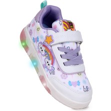 Kiko Kids Bulut Cırtlı Işıklı Kız Çocuk Günlük Spor Ayakkabı
