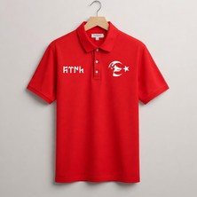 Türk Boyu Göktürkçe Türk Yazılı Polo Yaka T-Shirt