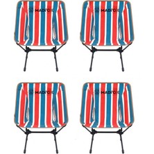 Kılıçaslan Camp Madfox 4'lü Infinity Ultralight Katlanır Kamp Sandalyesi Retro Çizgili