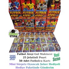 Emrah Gültekin Futbol Ateşi 2026-2027 Gol Makinesi Yeni Sezon Güncel ve Efsanevi Futbolcu Kartları Oyuncak ve Şeker Hediyeli Set