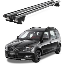 Today Auto Venüs Skoda Roomster (2007-2015) Uyumlu Gri Ara Atkı Port Bagaj Tavan Barı