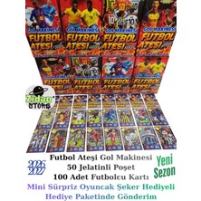 Emrah Gültekin Futbol Ateşi 2025 Futbolcu Kartları Yeni Seri Oyun Kağıtları 50 Paket 100 Kart Vardır