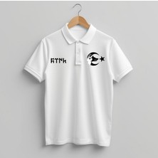 Türk Boyu Göktürkçe Türk Yazılı Polo Yaka T-Shirt