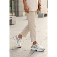 Stilbagshoes April Özel Taban Ithal Model Kadın Spor Ayakkabı Buz Gümüş