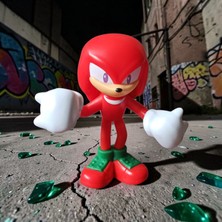 Hureggo Vintage Sonıc Knuckles The Echidna Orijinal Figür Oyuncak & 8 cm