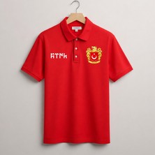 Türk Boyu Göktürkçe Türk Yazılı Polo Yaka T-Shirt
