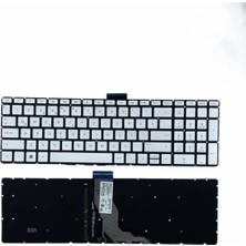 Notespare Hp Uyumlu 15S-EQ2027NT (4H2A2EA), 15S-EQ2029NT (4H240EA) Klavye Tr Işıklı Gümüş Gri