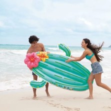 Toha Kaktüs Şişme Deniz Yatağı Büyük Boy 185X140 cm Eğlenceli Tasarım Havuz & Deniz Oyuncağı