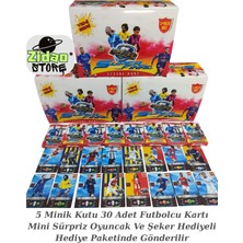 Emrah Gültekin Efsane Kart Efsaneler Serisi 5 Minik Kutu 30 Adet Futbolcu Kartı Oyuncak Hediyeli Set Süper Final