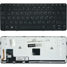 Notespare Hp Uyumlu Elitebook 820 G2 (L8U11ES), 820 G2 (L8U11ET), 820 G2 (M1E08EC) Işıklı Klavye Siyah Tr
