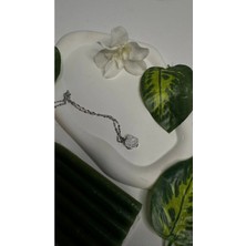 Paslanmaz Gold Yonca Çelik Kolye