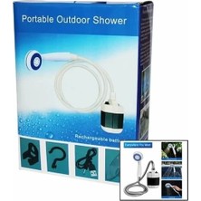 Indispensablely Taşınabilir Şarjlı Seyyar Duş Seti ( Pompa - Hortum - Duş Başlığı )