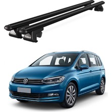 Today Auto Venüs Volkswagen Touran (2015 ve Sonrası) Uyumlu Siyah Ara Atkı Port Bagaj Tavan Barı
