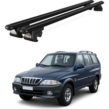 Today Auto Venüs Ssangyong Musso (1996-2005) Uyumlu Siyah Ara Atkı Port Bagaj Tavan Barı