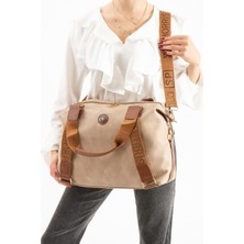 Sanmorris 1432 Kadın Çok Gözlü Ayarlanabilir Çapraz Askılı El ve Omuz Çantası (47 x 30 x 11 )