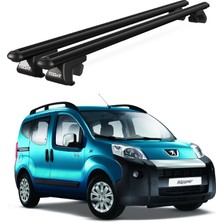 Today Auto Venüs Peugeot Bipper (2007-2017) Uyumlu Siyah Ara Atkı Port Bagaj Tavan Barı