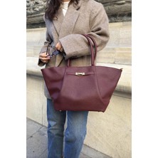 Kemer Aksesuarlı Fermuar Kapamalı Kadın Omuz Çanta Jade (55X30X16)