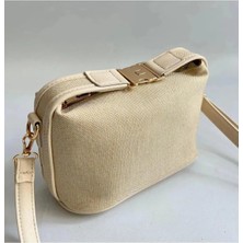 Gold Kilit Keten Orta Boy Kadın El ve Omuz Çantası