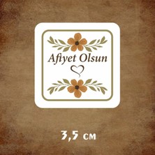 Butik Afiyet OLSUN12 Yapışkanlı Etiket -Stickers- 70 ADET