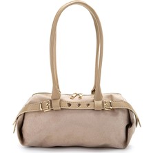 Süet Kemer Detaylı Orta Boy Kadın Omuz Çanta ANFORA(33X22)