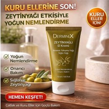 Derminix Zeytinyağlı El Kremi 50 ml – Yoğun Nemlendirici, Onarıcı Bakım, Kuru Eller Için