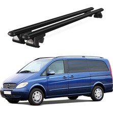 Today Auto Venüs Mercedes-Benz Viano (W639) (2003-2014) Uyumlu Siyah Ara Atkı Port Bagaj Tavan Barı