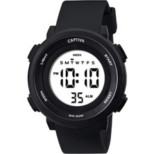 Captiva Digital 3 Atm Suya Dayanıklı Işık+Alarm+Kronometre+Takvimli Çoçuk Kol Saati CP.YN001M1