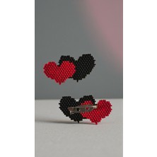 Seard Miyuki Boncuk El Yapımı Kalp Broş - Yaka Iğnesi 2