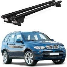 Today Auto Venüs Bmw X5 (E53) (2003-2007) Uyumlu Siyah Ara Atkı Port Bagaj Tavan Barı