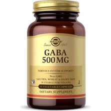 Solgar Gaba 500 Mg Relaxation & Nervous System 50 Vegetable Caps