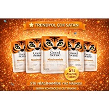 Good Sense 5’li Kaplan Desenli Niacinamide Kağıt Yüz Maskesi Sebum Dengeleyici Cilt Bakım Seti