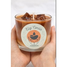 El Yapımı Doğal Soya Mum- Kahve Kokulu- Dekoratif- Hediyelik