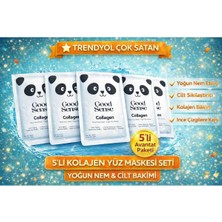 Good Sense 5’li Panda Kolajen Kağıt Yüz Maskesi Yoğun Nemlendirici Anti Aging Cilt Bakım Seti